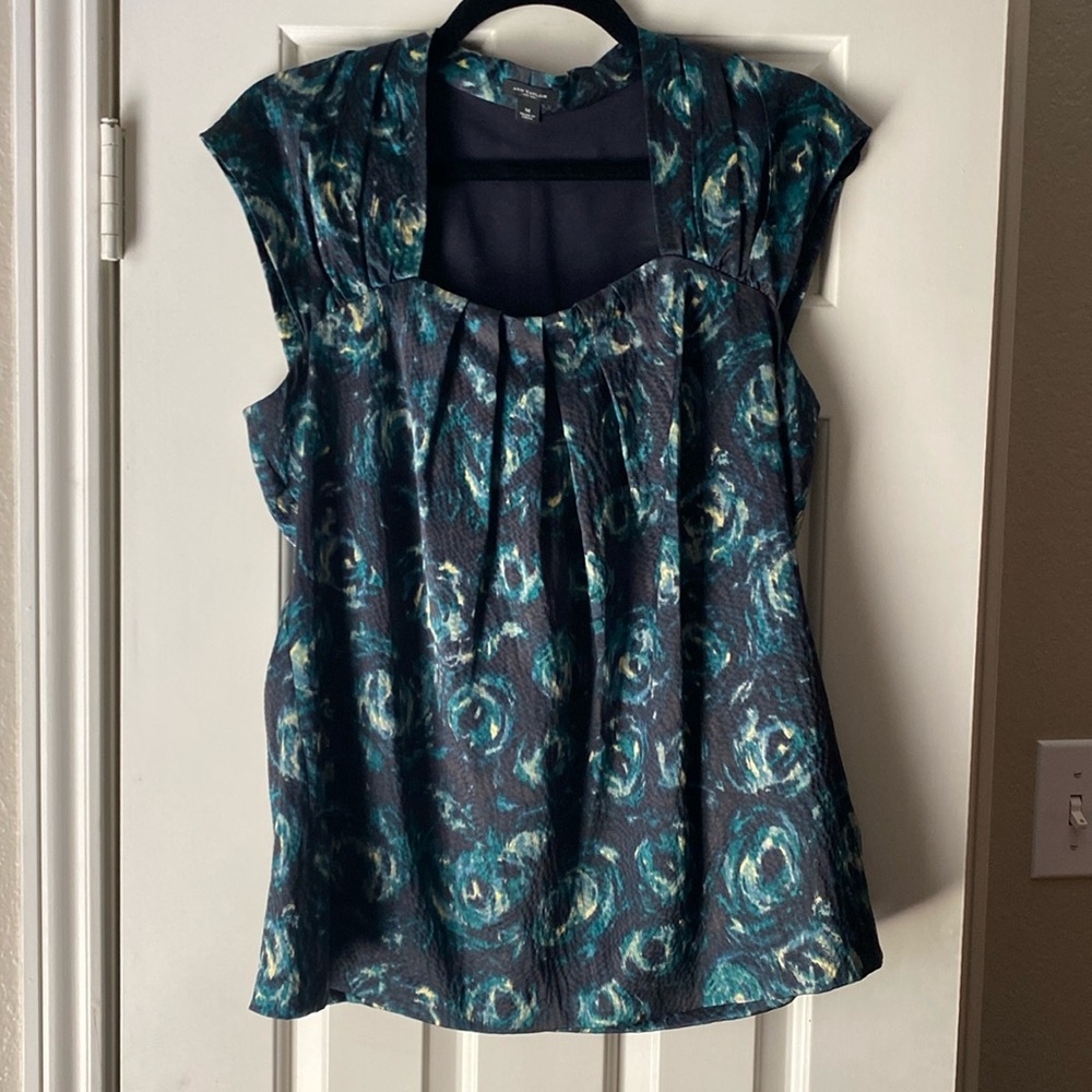 Ann Taylor Silk Blend Blouse Medium